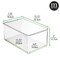 mDesign Plastic Stackable Kitchen Storage Container Bin with Lid, 2 Pack